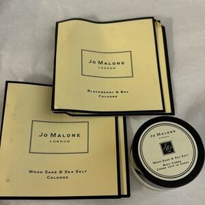 3-pc   Jo Malone - Wood Sage & Sea Salt  Body Creme 0.5 oz 15 ml bundle